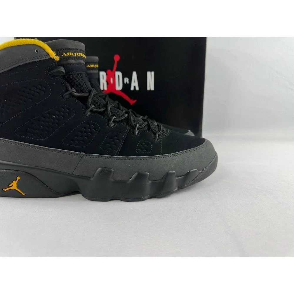 Nike Air Jordan 9 Retro 'Dark Charcoal University Gold' CT8019-070 Size 12